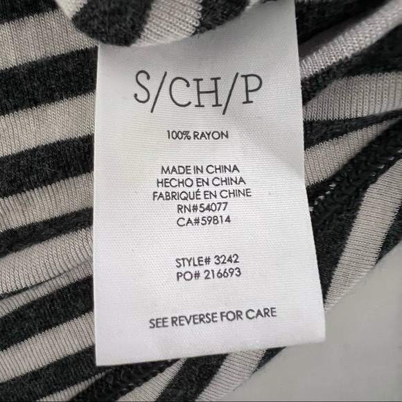 CAbi Black and White Striped Sleeveless Top. Size Small - Picture 6 of 9